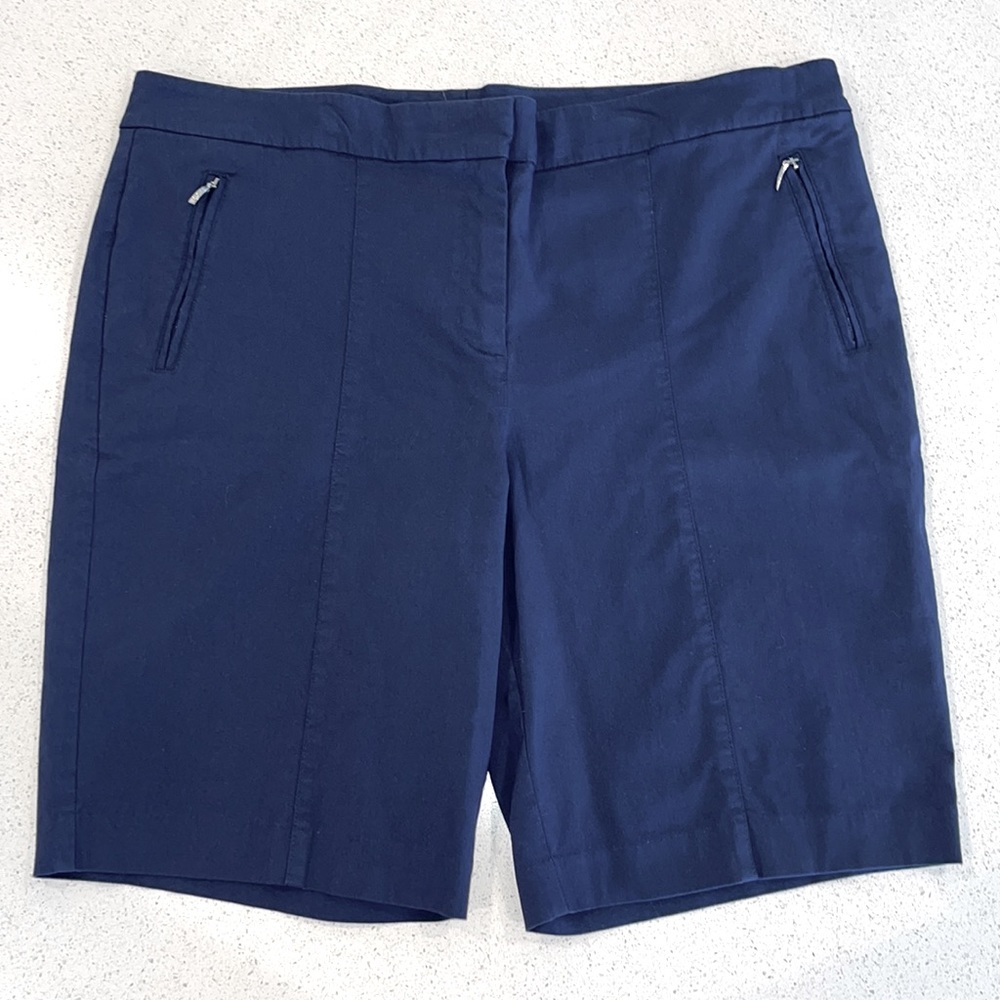 Izod Women's Athletic Shorts in Navy Blue